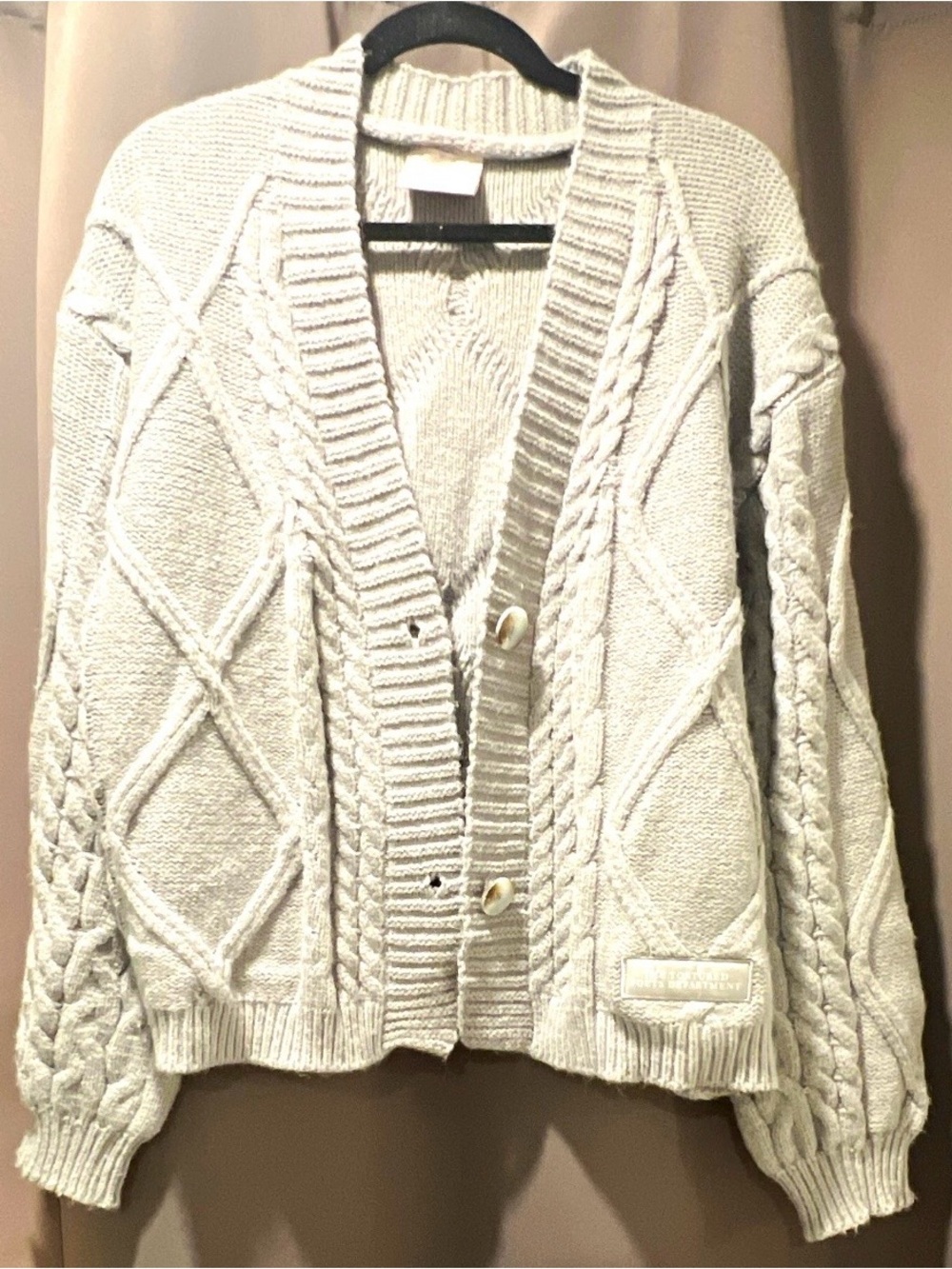 Taylor Swift The Tortured Poet’s Department Chunky Cable Knit Cardigan